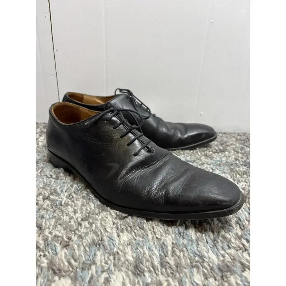 Claudio De Lorena Shoes Mens 11 Handmade In Brazil Black Leather Office Business